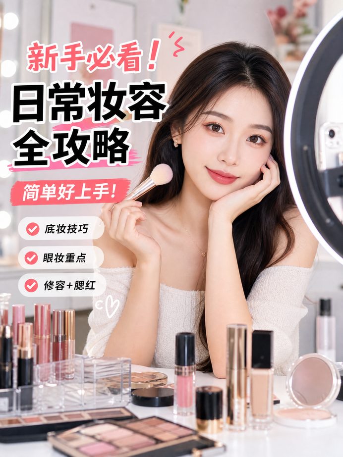 麻豆美妆视频教程-日常妆容全攻略
